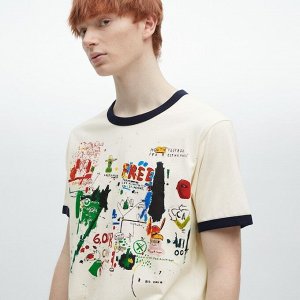 UNIQLO Jean-Michel Basquiat - хлопковая футболка с принтом