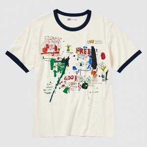 UNIQLO Jean-Michel Basquiat - хлопковая футболка с принтом