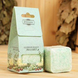 Соляной брикет куб "Эвкалипт" 200 г "Добропаровъ" 9084379