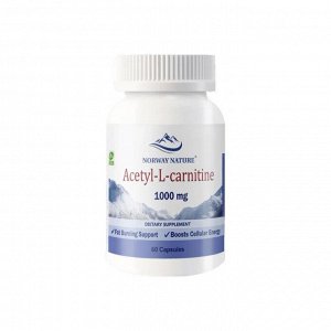 L-карнитин NORWAY NATURE Acetyl L-Carnitine 500мг - 60 капс