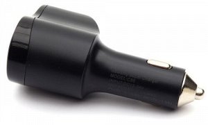 Зарядное устройство разветвитель прикуривателя, 2хUSB Черный, Newsmy Super Charger 12/24В