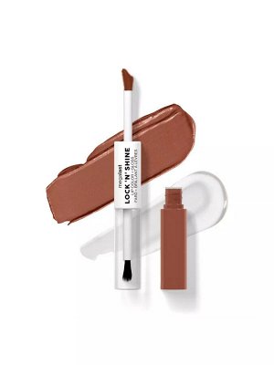 Wet n Wild Помада-блеск для губ 2 в 1 Megalast Lock n` Shine Lip Color Тон 1115488e lotus petal, Вет Энд Вайлд