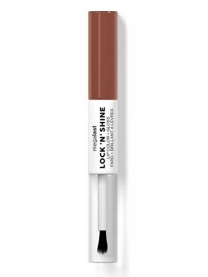 Wet n Wild Помада-блеск для губ 2 в 1 Megalast Lock n` Shine Lip Color Тон 1115488e lotus petal, Вет Энд Вайлд