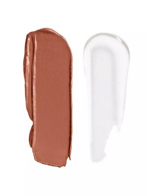 Wet n Wild Помада-блеск для губ 2 в 1 Megalast Lock n` Shine Lip Color Тон 1115488e lotus petal, Вет Энд Вайлд