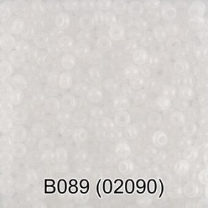 Бисер GAMMA 10/0 50 г 1-й сорт непрозрачный B089 белый