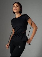 Приталенная футболка FITNESS с линиями подчеркивающие фигуру