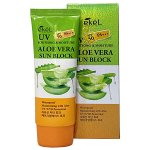 Успокаивающий солнцезащитный крем с алоэ вера Ekel Soothing &amp; Moisture Aloe Vera Sun Block SPF 50/PA+++, 70 мл