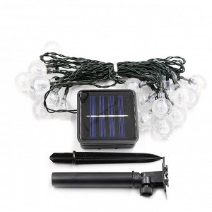 Toveon Гирлянда светодиодная на солнечной батарее Лампочки 50 LED, 9 м