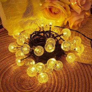 Toveon Гирлянда светодиодная на солнечной батарее Лампочки 50 LED, 9 м