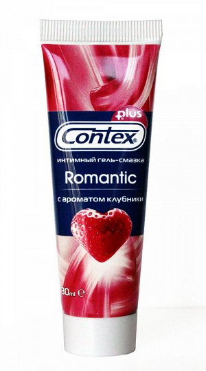 CONTEX Интимная гель-смазка + Romantic (клубника) /30