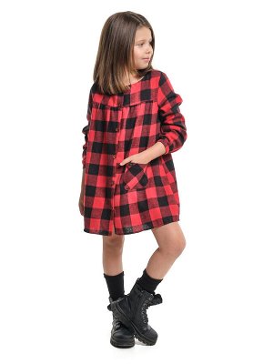Mini Maxi Платье для девочки (104-122см) UD 8069-1(2) красная клетка