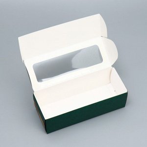Коробка для кондитерских изделий с окном «Дорогому учителю», 26 х 10 х 8 см
