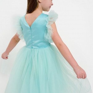 Платье для девочки с крылышками KAFTAN 30 (98-104 см), цвет бирюзово-голубой