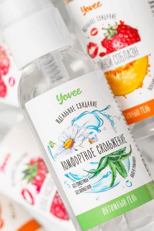 Съедоб. увлажняющая гель-смазка Yovee «Комфортное скольжение» с Д-Пантенолом, алоэ и ромашка, 50 мл