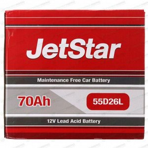 Аккумулятор JetStar 55D26L, 70Ач, ССА 520А, необслуживаемый