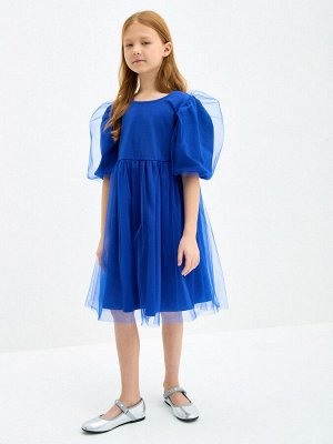 KOGANKIDS Платье для девочки, синий