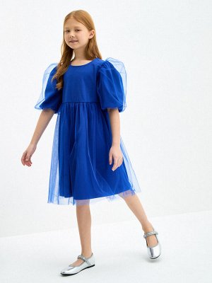 KOGANKIDS Платье для девочки, синий