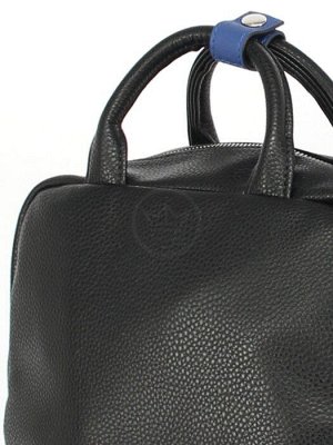 Рюкзак жен искусственная кожа ADEL-238,  (формат А 4),  1отдел,  черный флотер  256592
