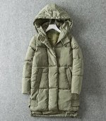 Пуховик army green