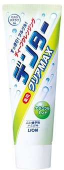LION Зубная паста &quot;Dental Clear MAX&quot; натуральная мята, вертикальная туба, 140 гр