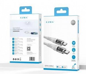 Кабель Type-C-Type-C,быстр.заряд. д/телефона Ezra 2,4A 60W 1м микс 1 шт / 200шт / 18033-43 /