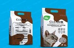 Clean+ наполнитель комкующийся д/кошач.туалетов бентонит кофе пакет (5л) 3,5 кг 1 уп. / 6шт / CL1-Co