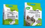 Clean+ наполнитель комкующийся д/кошач.туалетов бентонит яблоко пакет (5л) 3,5 кг 1 уп. / 6шт / CL1-