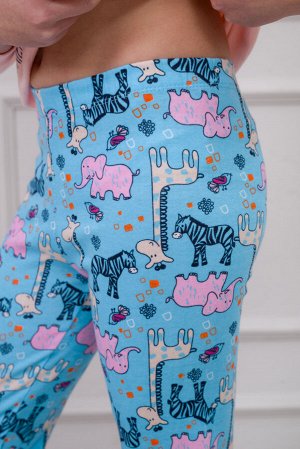 Пижама подростковая из интерлока Улыбка розовый слон