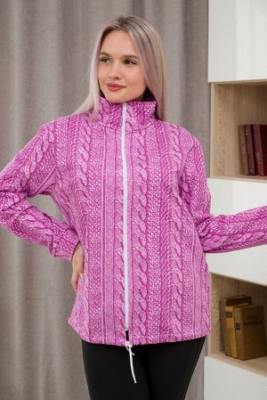 Толстовка женская из футера 2-х нитка Ирма косичка