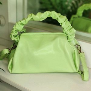 Женская сумка из эко-кожи зеленая