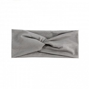 Женская повязка на голову, цвет серый