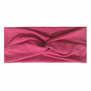Женская повязка на голову, цвет розовый