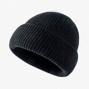 Женская вязаная шапка, цвет черный