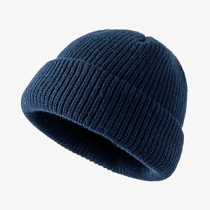 Женская вязаная шапка, цвет темно-синий
