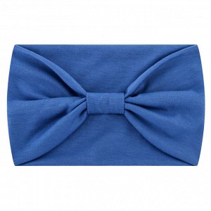 Женская повязка на голову, широкая, цвет синий