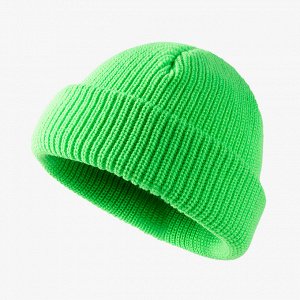 Женская вязаная шапка, цвет зеленый