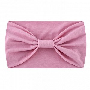 Женская повязка на голову, широкая, цвет розовый