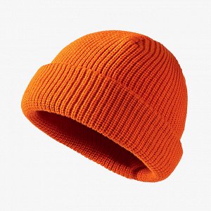 Женская вязаная шапка, цвет оранжевый