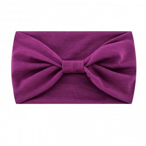Женская повязка на голову, широкая, цвет фиолетовый