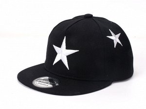 Детская кепка, принт "звезды", цвет черный