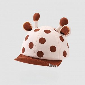 Детская кепка, дизайн "жирафик", цвет коричневый