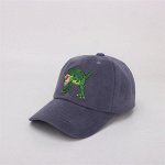 Детская кепка, принт &quot;динозавр&quot;, цвет синий