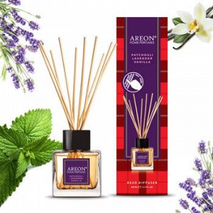 AREON HOME PERFUMES Аромадиффузор "TARTAN" Пачули-Лаванда-Ваниль, 50 мл §  NEW