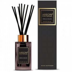 AREON HOME PERFUMES Аромадиффузор "PREMIUM" Черная Ваниль, 85 мл  NEW