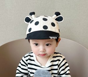 Детская кепка, дизайн "жирафик", цвет черный