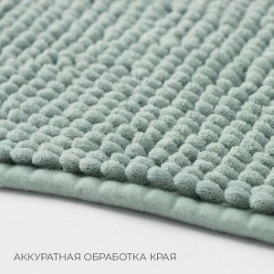 Коврик для дома LaDо́m, букли, плотность 1000 г, 50x80 см, мятный