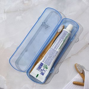 Футляр для зубной щётки и пасты , голубой, 21 х 5,5 см