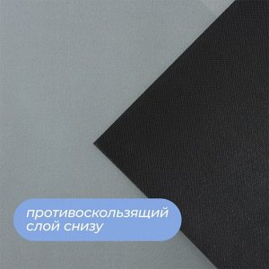 Коврики для дома SAVANNA «Грэй», 2 шт., 40x120 см, 40x60 см, серый