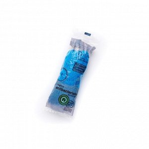 Насадка для швабры с резьбой, верёвочная микрофибра, антибактериальная пропитка, цвет синий   766356