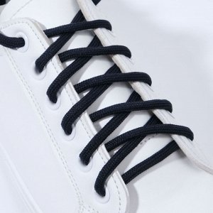 ONLITOP Шнурки для обуви, пара, круглые, d = 5 мм, 90 см, цвет тёмно-синий